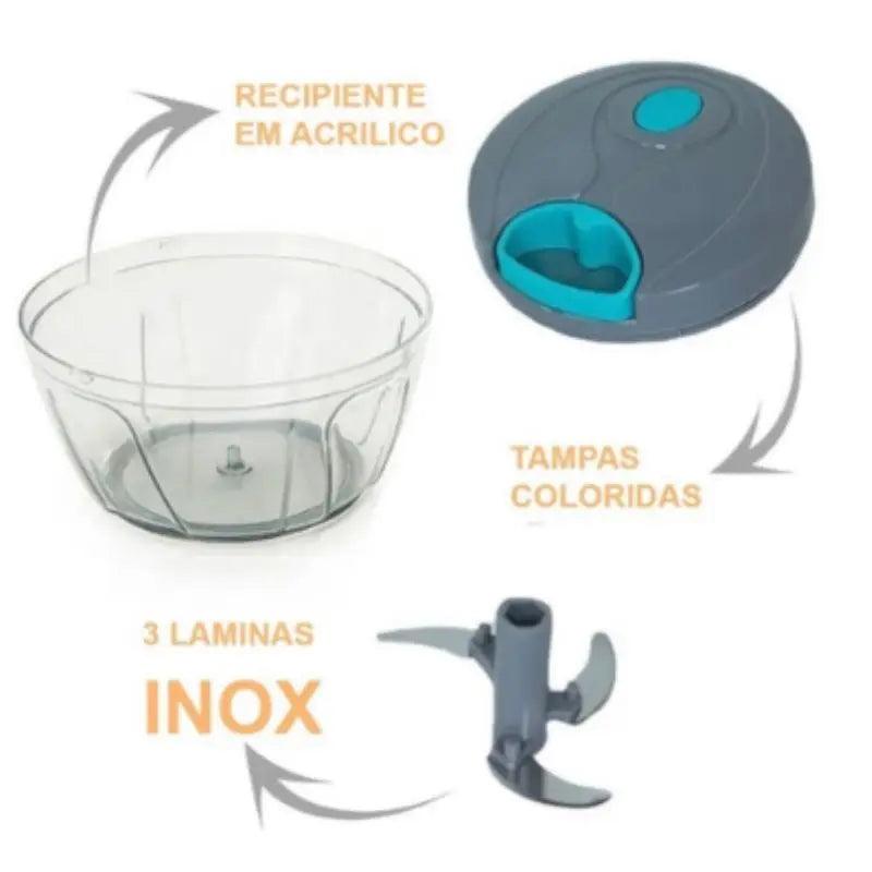 Processador de Alimentos - Inox Premium 3 Lâminas - LOJAS ITACOLOMY