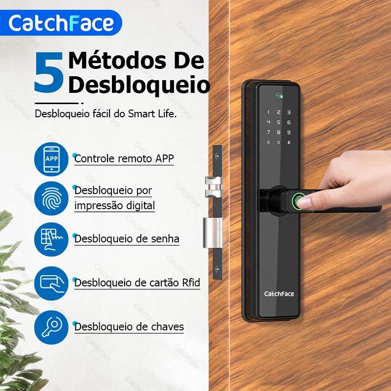 Brazil Camera photo-Taking Tempering Upgraded Version TUYA Wifi Electronic Smart Digit Door Lock Fingerprint Door Security - LOJAS ITACOLOMY